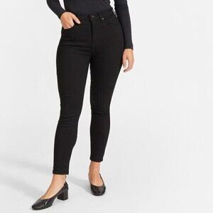 Everlane Curvy Stretch Black High-Rise Skinny Jeans Women's 28 Crop